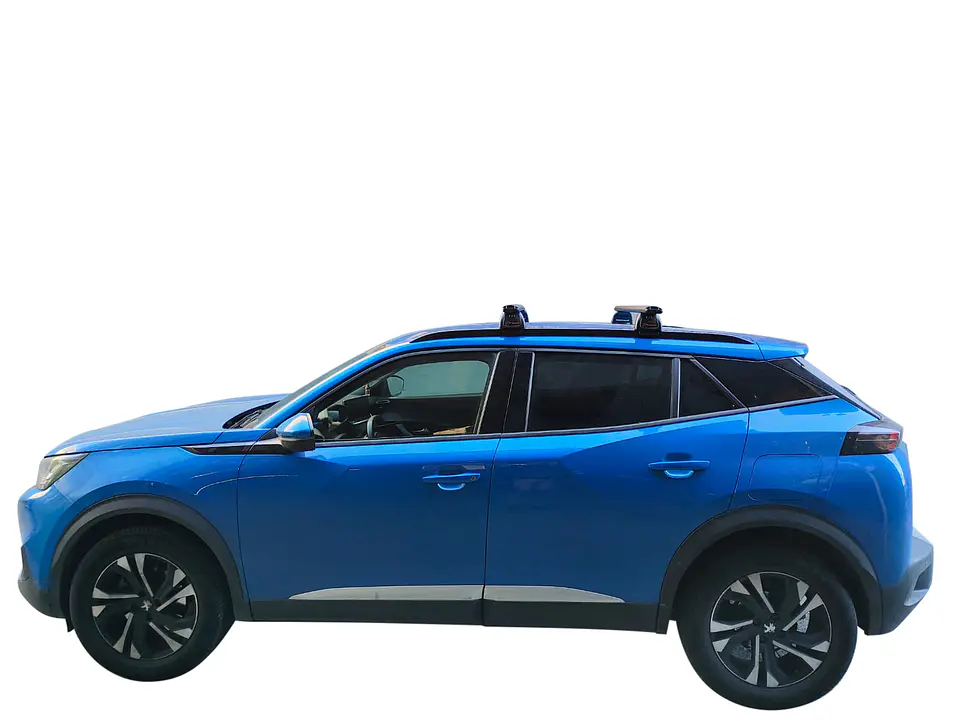 Barra de Techo Aluminio Peugeot 2008 – Portaequipaje Reforzado 130 cm con Llaves de Seguridad 6