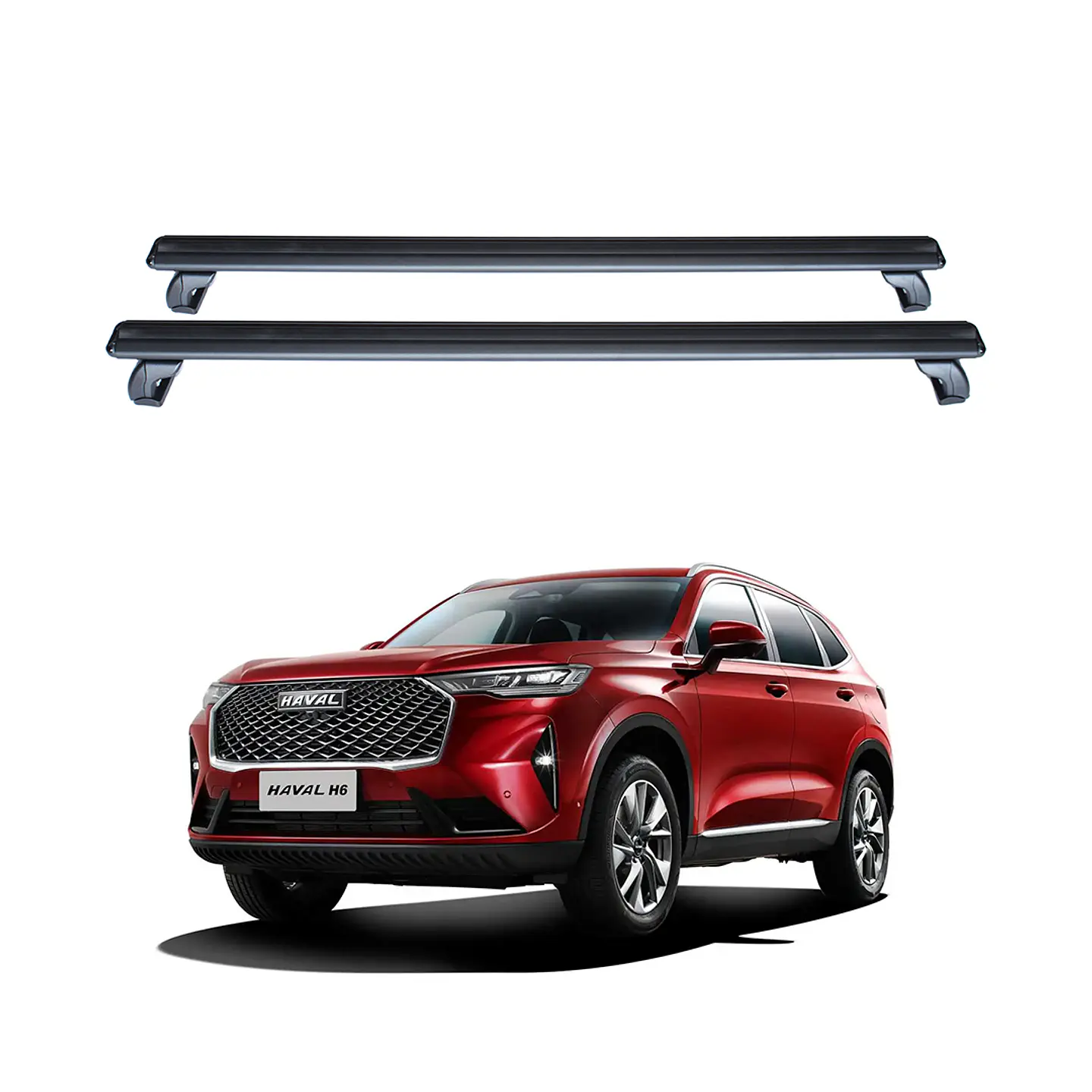 Barra de Techo Aluminio Haval H6 – Portaequipaje Reforzado 130 cm con Llaves de Seguridad 1