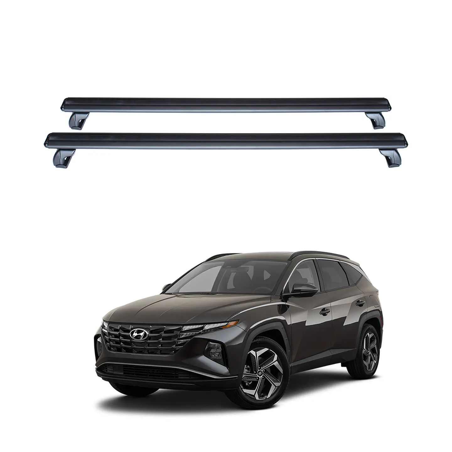 Barra de Techo Aluminio para Hyundai Tucson 2023+ | Porta Equipaje 150kg | Kangaroo Chile 1