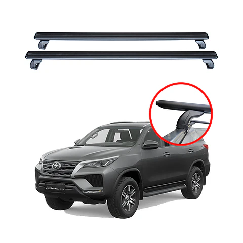 Barra de Techo Aluminio para Toyota Fortuner 2020+ | Porta Equipaje 150kg | Kangaroo Chile