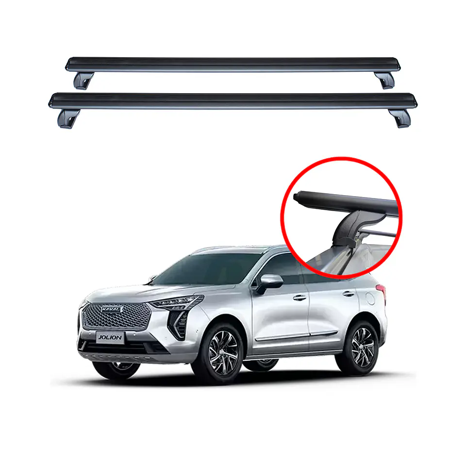 BBarras de Techo de Aluminio para Haval Jolion 2022+ – Color Negro, Reforzadas y con Llave de Seguridad 1