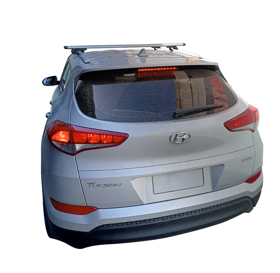 Barra de Techo Transversal Hyundai Tucson 130 cm – Portaequipaje con Seguridad Anti-Robo 7