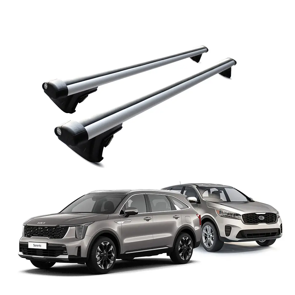 Barra de Techo Transversal Kia Sorento 2019+ – Portaequipaje Ajustable con Seguridad Anti-Robo 130 cm 1