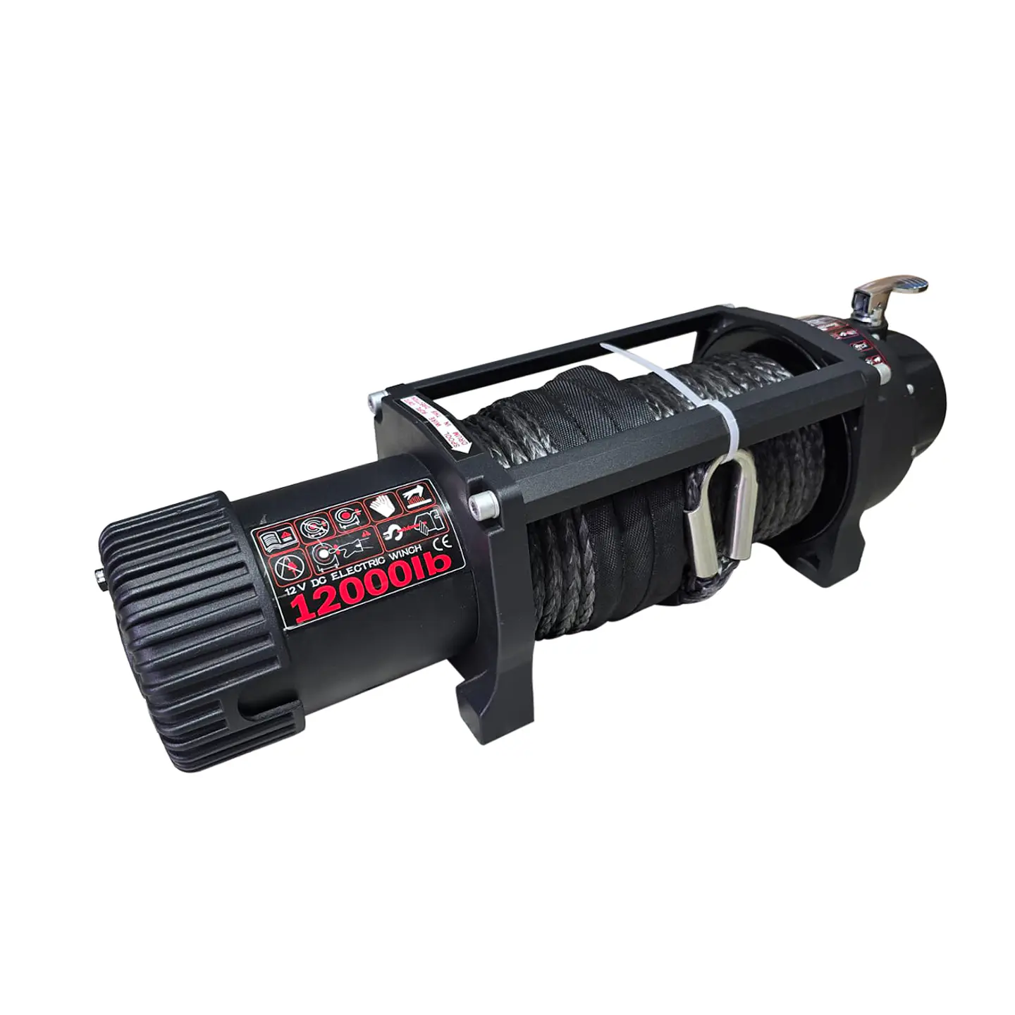 Winche Eléctrico 12.000 lb / 5.400 kg (12V) con Cuerda Sintética | Kangaroo Chile 2