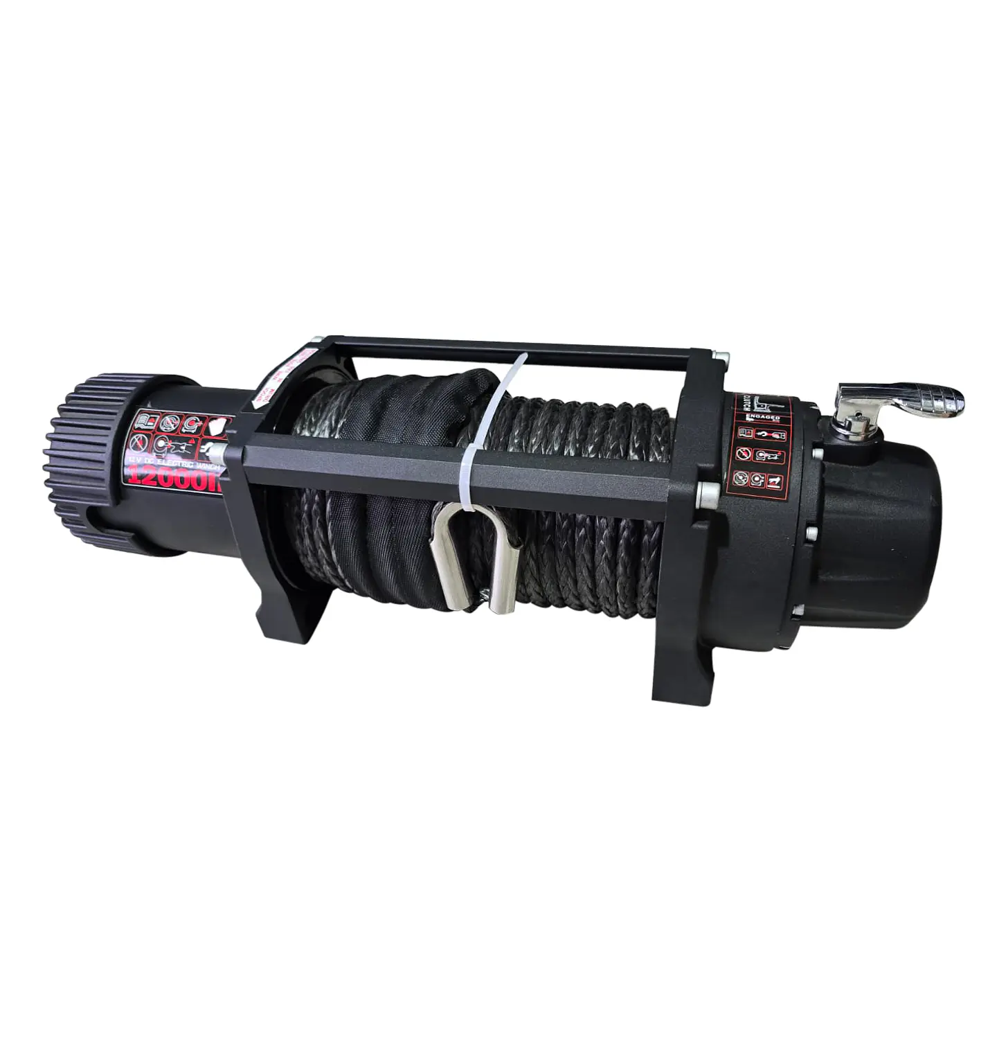 Winche Eléctrico 12.000 lb / 5.400 kg (12V) con Cuerda Sintética | Kangaroo Chile 3
