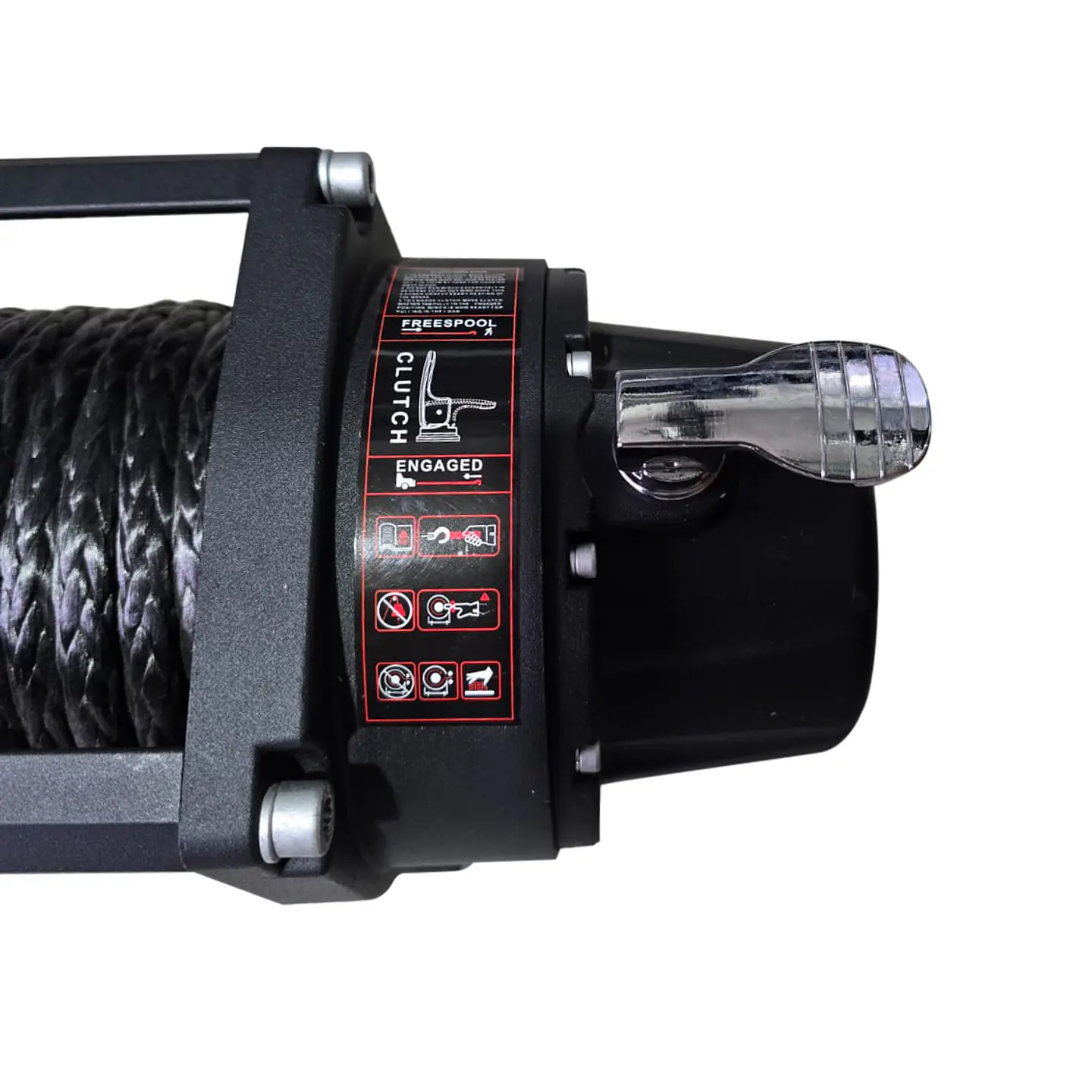 Winche Eléctrico 12.000 lb / 5.400 kg (12V) con Cuerda Sintética | Kangaroo Chile 4