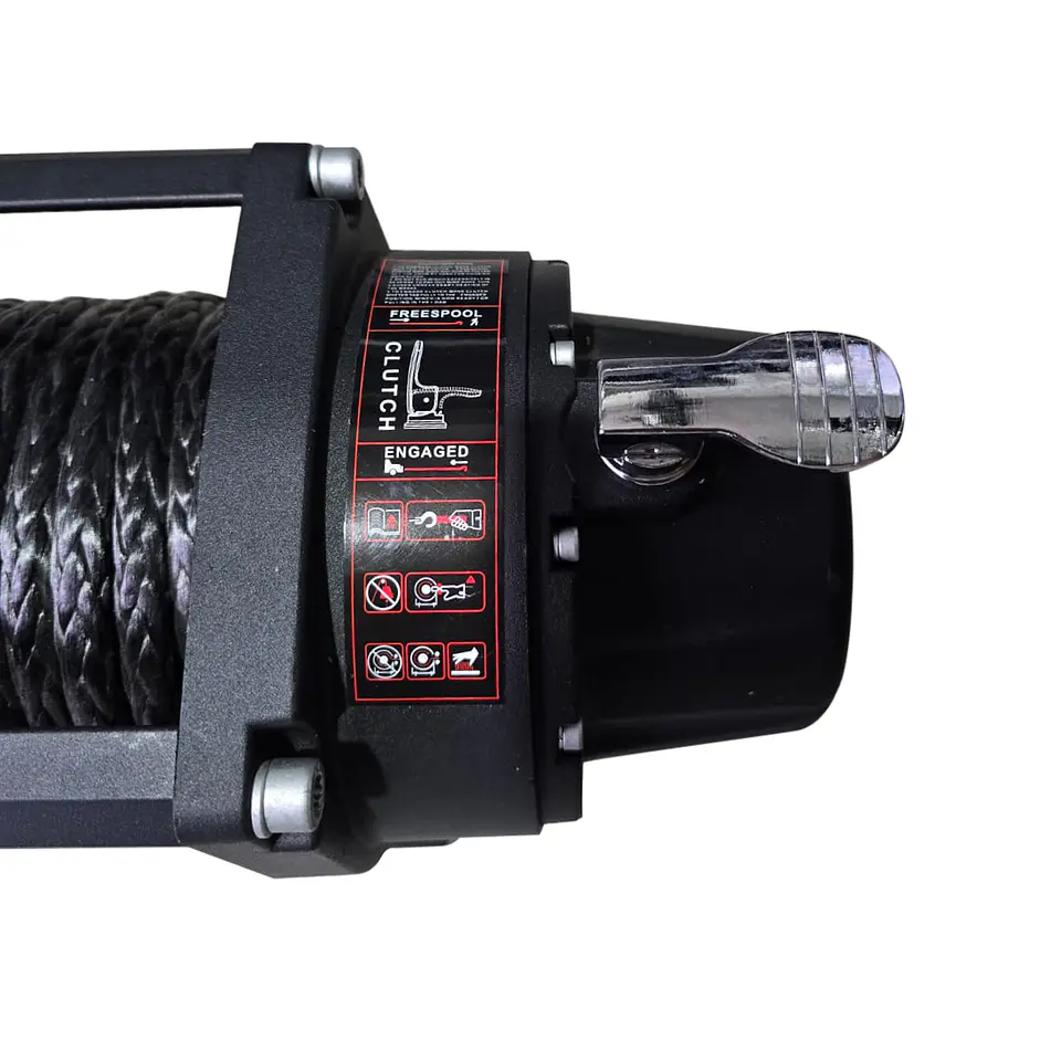 Winche Eléctrico 12.000 lb / 5.400 kg (12V) con Cuerda Sintética | Kangaroo Chile 4