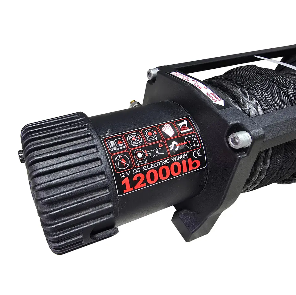 Winche Eléctrico 12.000 lb / 5.400 kg (12V) con Cuerda Sintética | Kangaroo Chile 5
