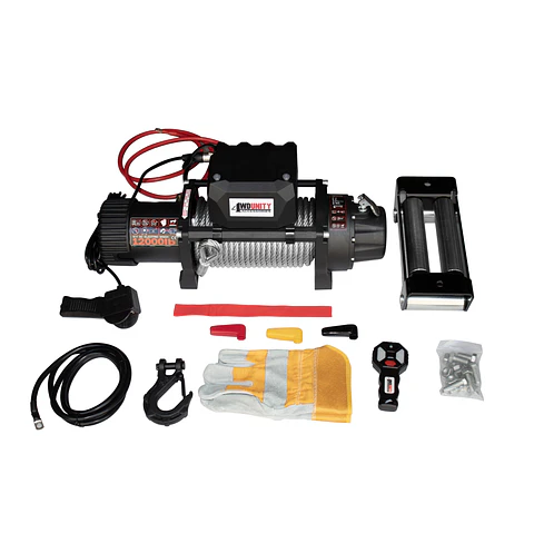 Winche Eléctrico 12.000 lb / 5.400 kg 12V | Cabrestante 4x4 | Kangaroo Chile