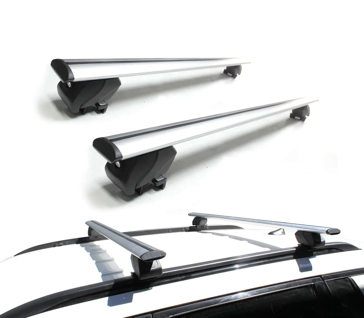 Barra de Techo Aluminio Peugeot Carrol 120 cm – Porta Equipaje Segura y Resistente 1