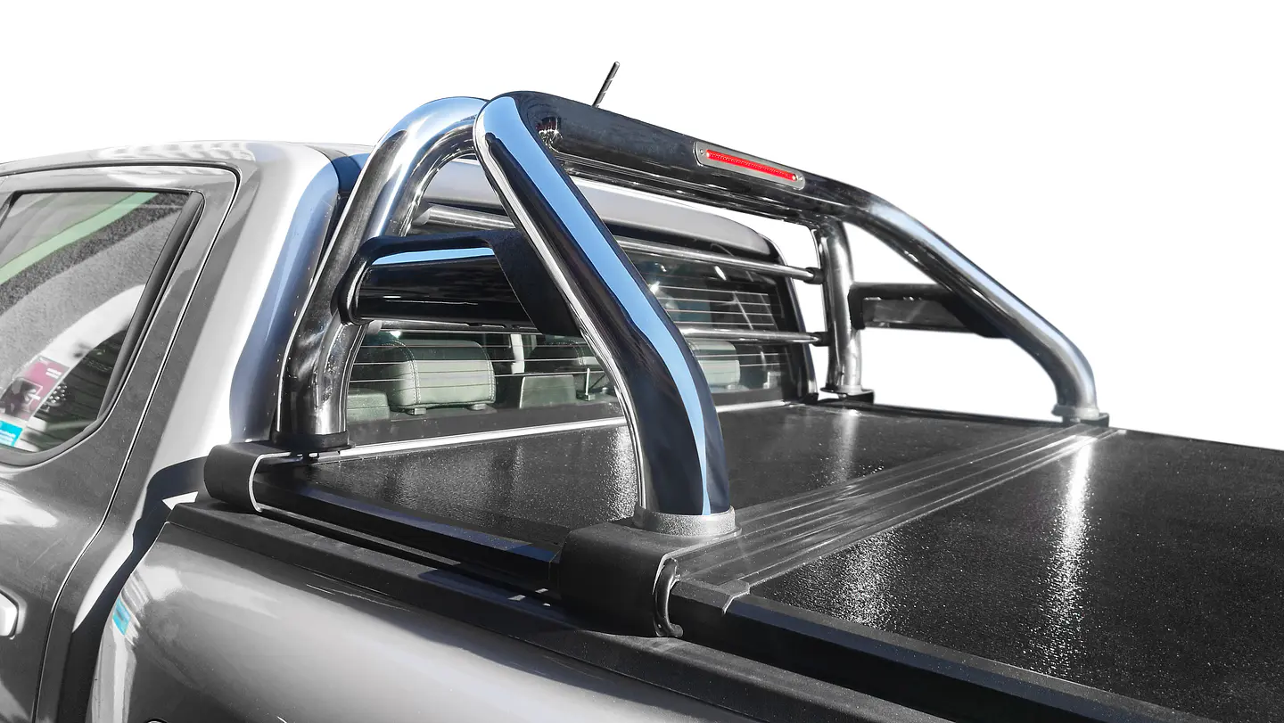 Barra Antivuelco Acero Inoxidable Ford Ranger 2024+ | Luz de Freno y Base para Lona | Kangaroo Chile 6
