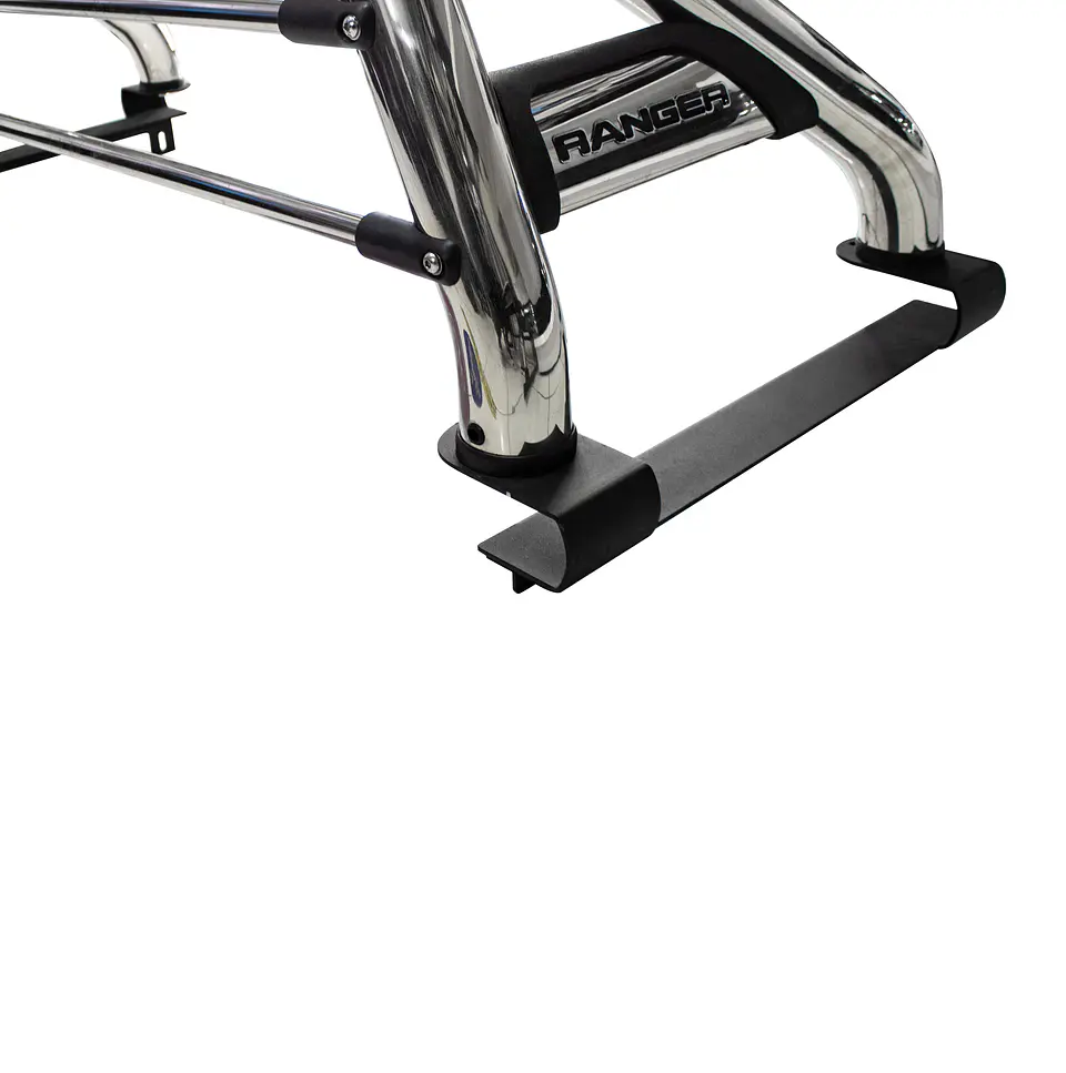 Barra Antivuelco Acero Inoxidable Ford Ranger 2024+ | Luz de Freno y Base para Lona | Kangaroo Chile 3