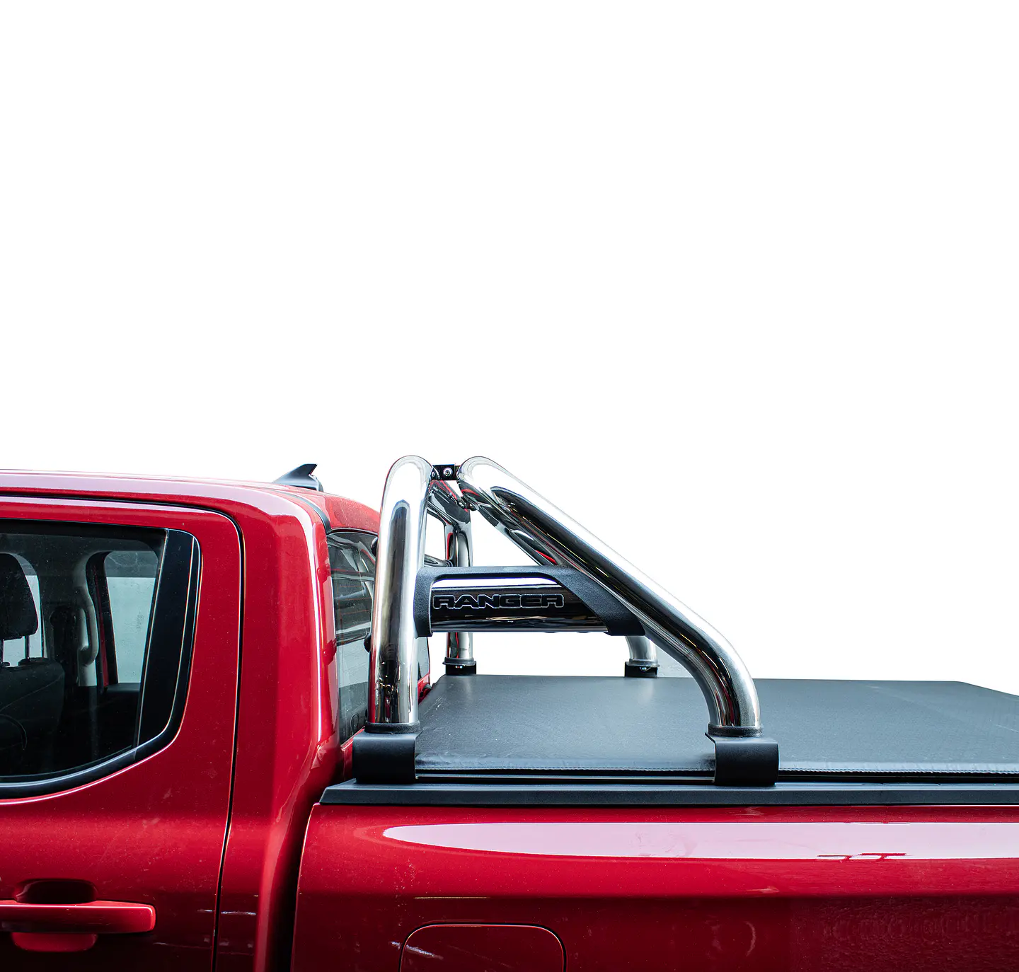 Barra Antivuelco Acero Inoxidable Ford Ranger 2024+ | Luz de Freno y Base para Lona | Kangaroo Chile 8