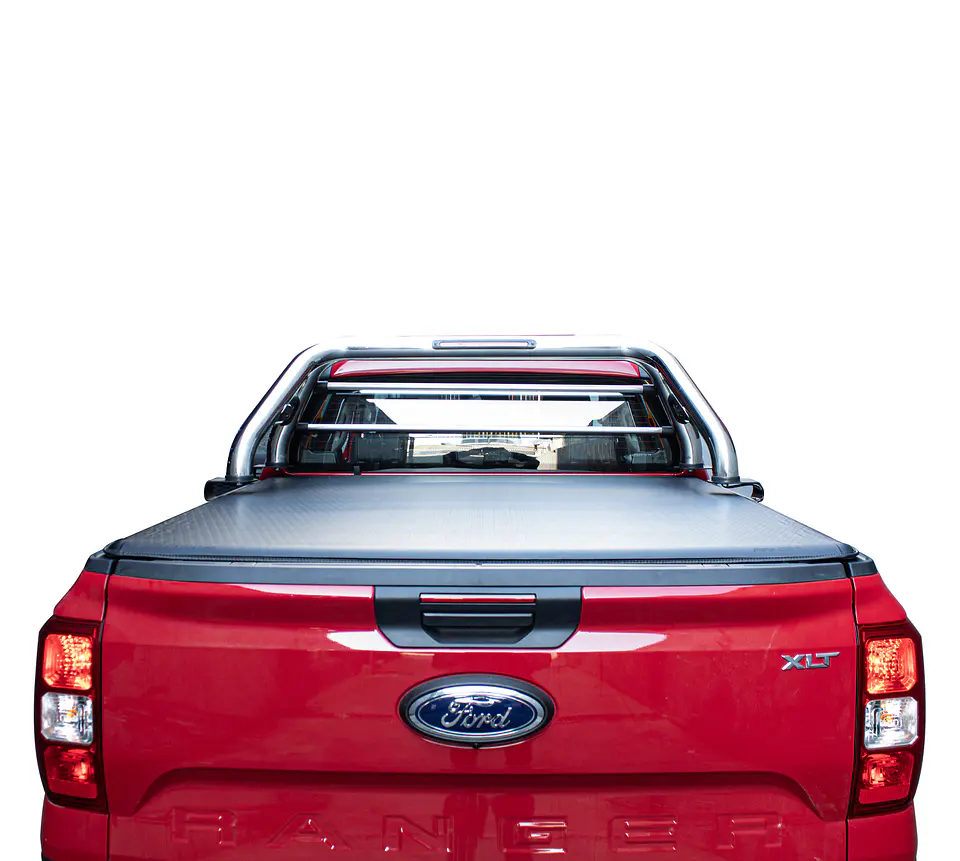 Barra Antivuelco Acero Inoxidable Ford Ranger 2024+ | Luz de Freno y Base para Lona | Kangaroo Chile 5