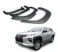Extensiones de Tapabarro Mitsubishi L200 2019–2023 | ABS Negro Estilo Militar con Kit de Instalación - Miniatura 1