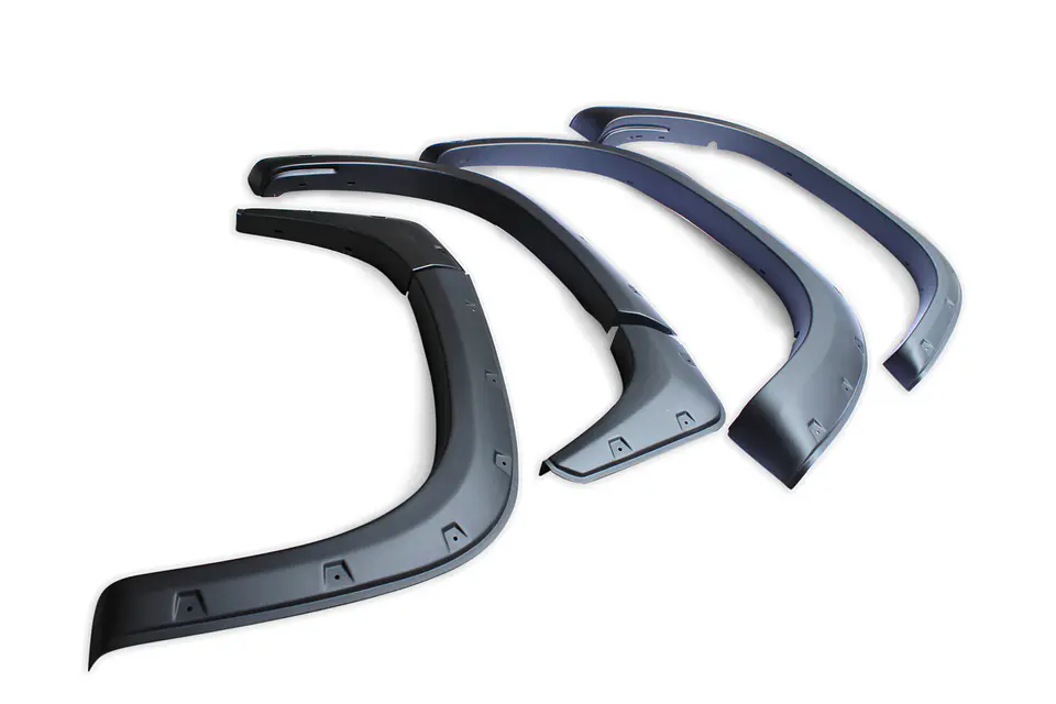 Extensiones de Tapabarro Mitsubishi L200 2019–2023 | ABS Negro Estilo Militar con Kit de Instalación 3
