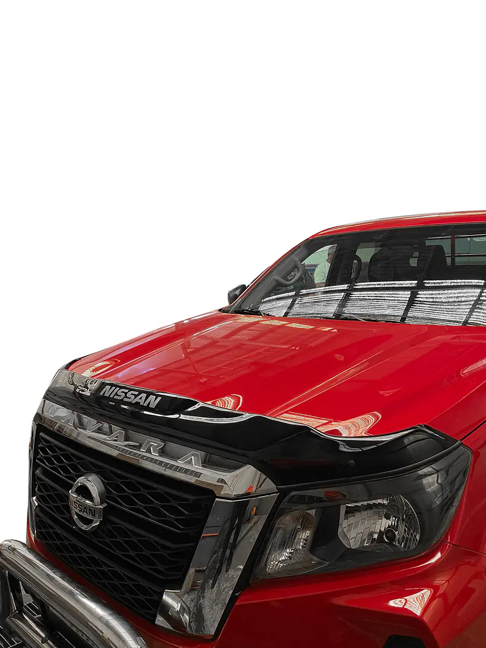 Deflector de Capot Nissan Navara 2021+ | Protector de Capó en ABS Negro sin Perforación 7