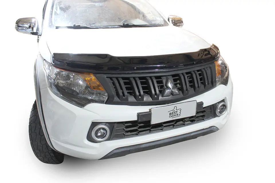 Deflector de Capot Mitsubishi L200 2016-2018 ABS Negro – Instalación sin perforación 3