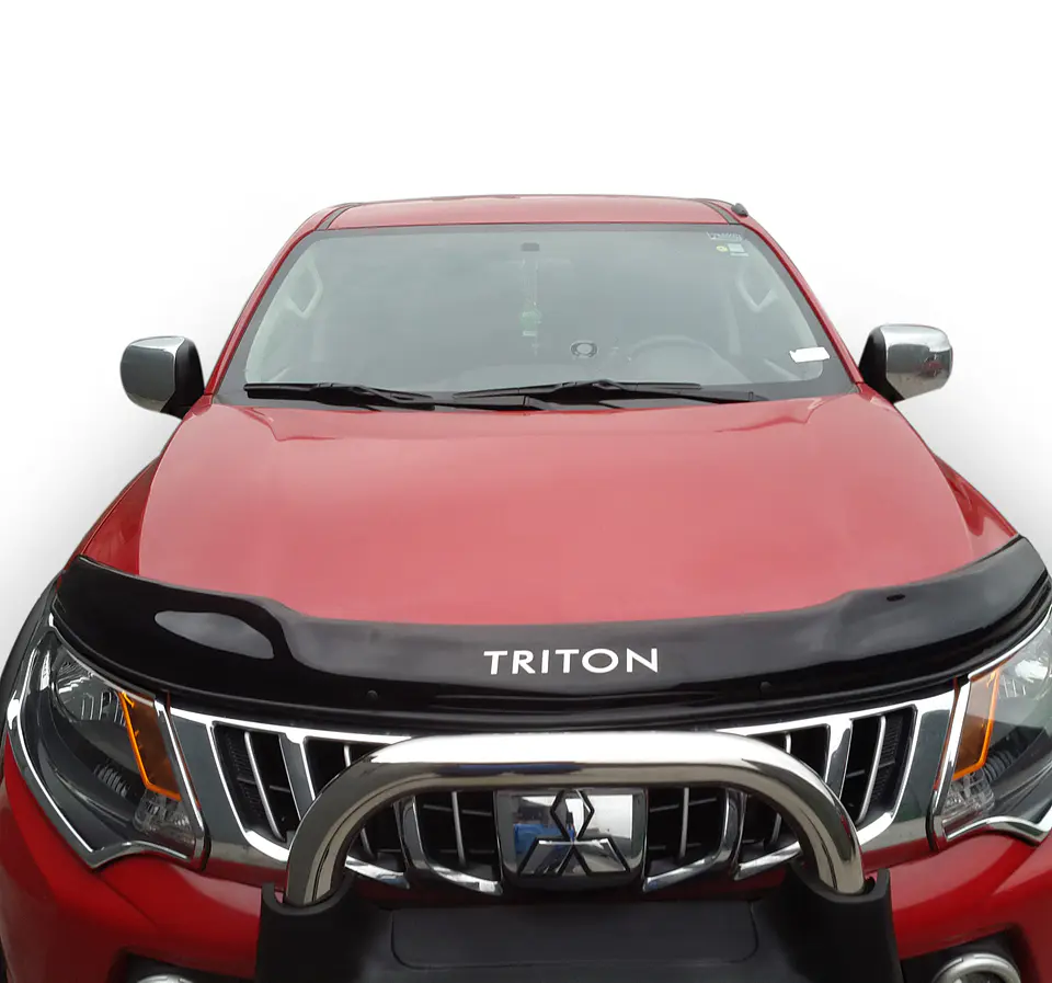 Deflector de Capot Mitsubishi L200 2016-2018 ABS Negro – Instalación sin perforación 4