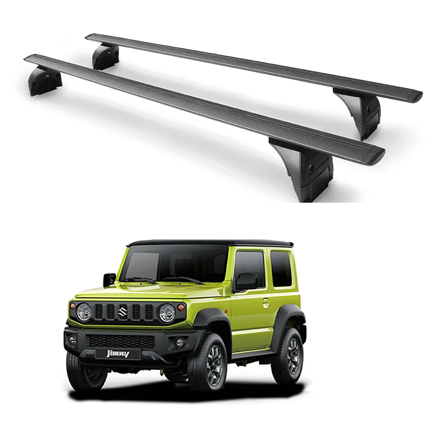 Barras de Techo Transversales para Suzuki Jimny 2024+ en Aluminio – Kangaroo Chile 1