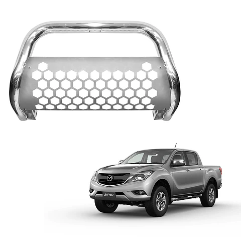 Defensa Frontal Acero Inoxidable | Mazda BT50 2022+ | Kangaroo Chile