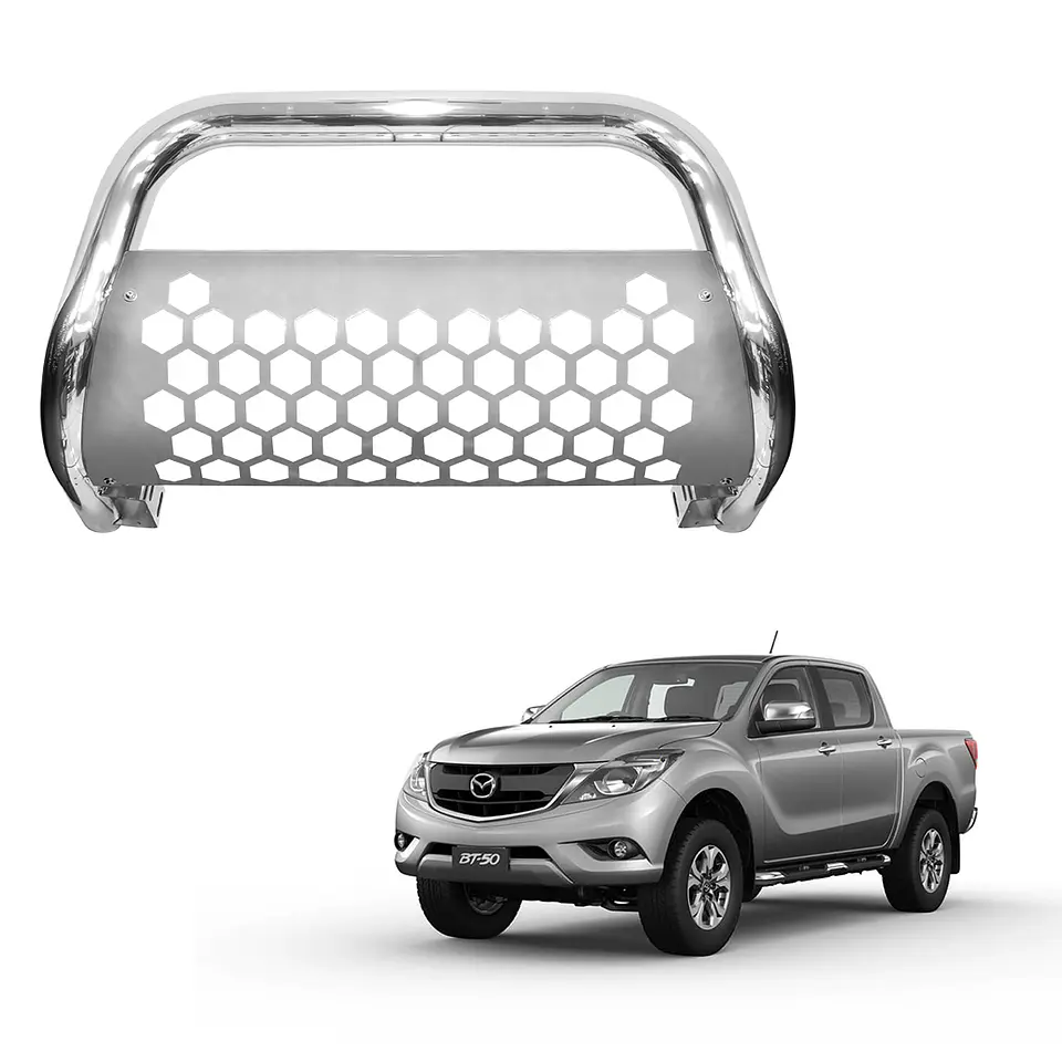 Defensa Frontal Acero Inoxidable | Mazda BT50 2022+ | Kangaroo Chile 1