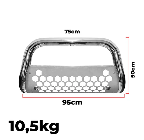 Defensa Frontal Acero Inoxidable | Mazda BT50 2022+ | Kangaroo Chile