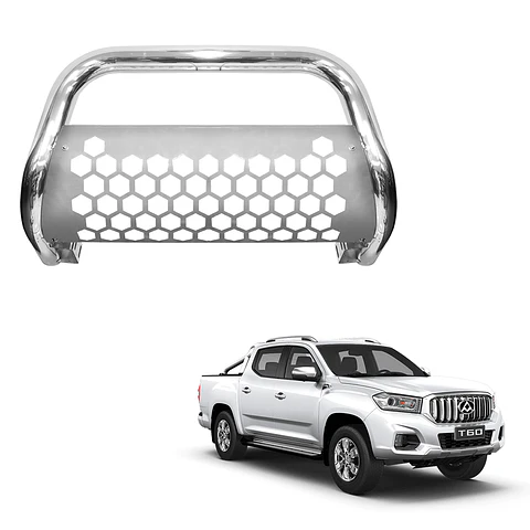Defensa Frontal Acero Inoxidable | Maxus T60 | Kangaroo Chile