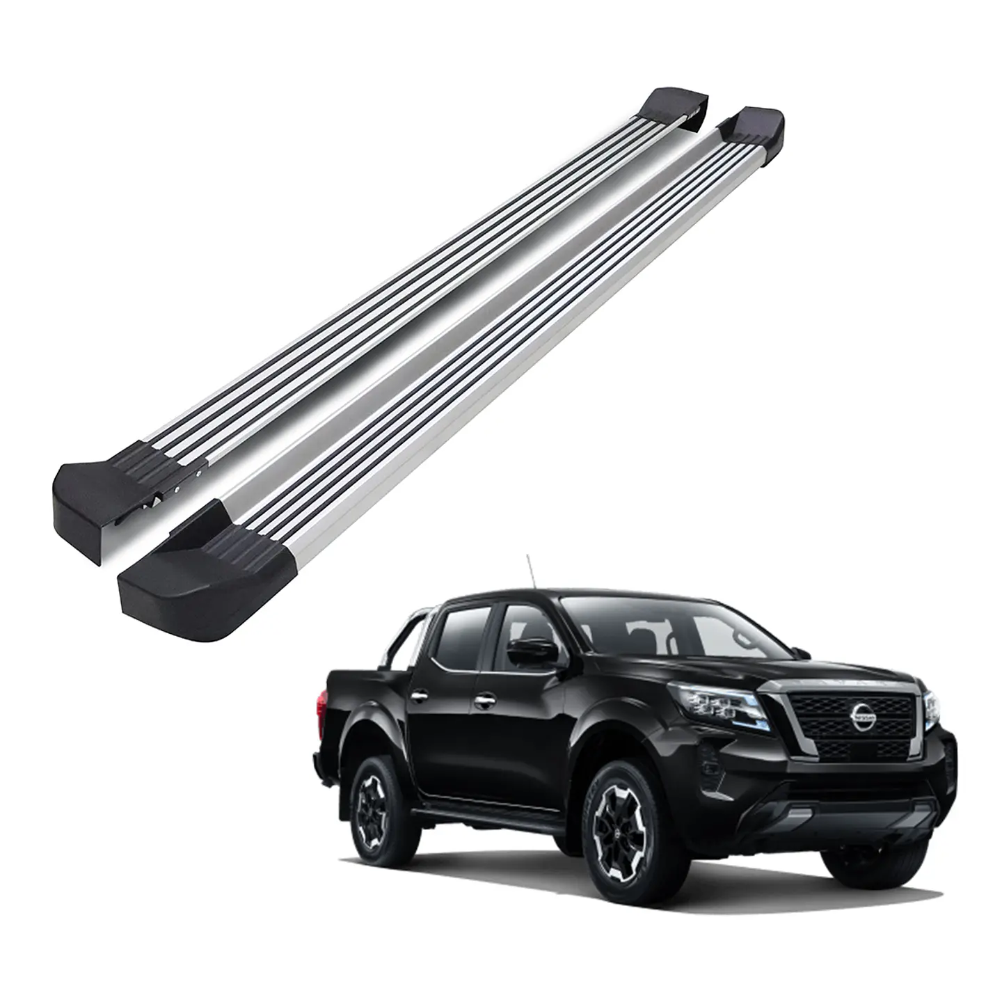 Set de Pisaderas Nissan Navara 2022-2025 | Aluminio y Anclaje Original | Kangaroo Chile 1
