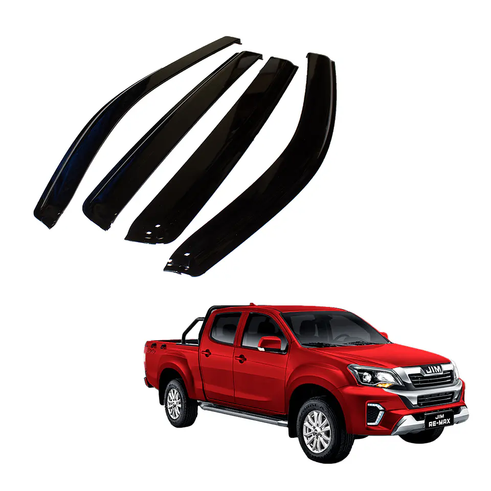 Aletas Bota Agua JIM RE-MAX 2025 ABS Negro – Instalación fácil con cinta 3M 1