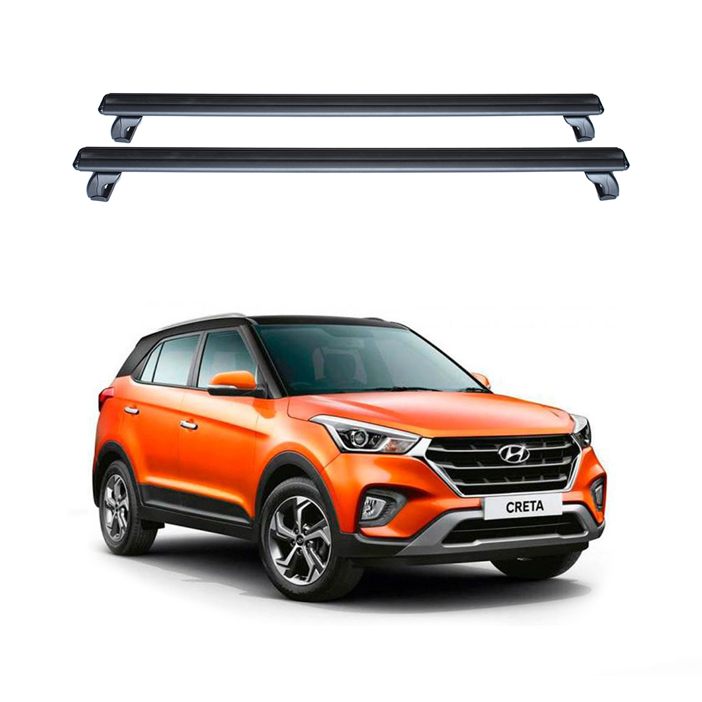 Barra de Techo de Aluminio para Hyundai Creta 2016-2023 | Porta Equipaje 150kg | Kangaroo Chile 1