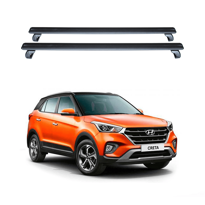 Barra de Techo de Aluminio para Hyundai Creta 2016-2023 | Porta Equipaje 150kg | Kangaroo Chile 1