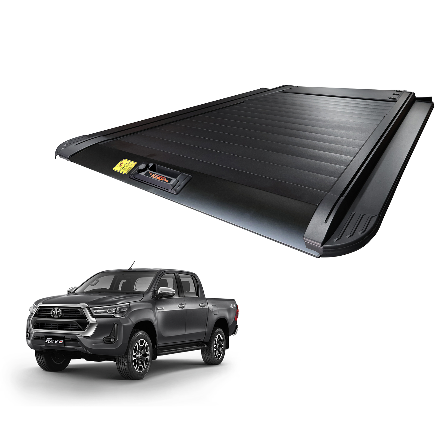 Tapa Retráctil Manual para Camionetas Pick Up Toyota Hilux Revo 2016-2025 | Alta Resistencia, Seguridad y Diseño Premium – Kangaroo Chile 1
