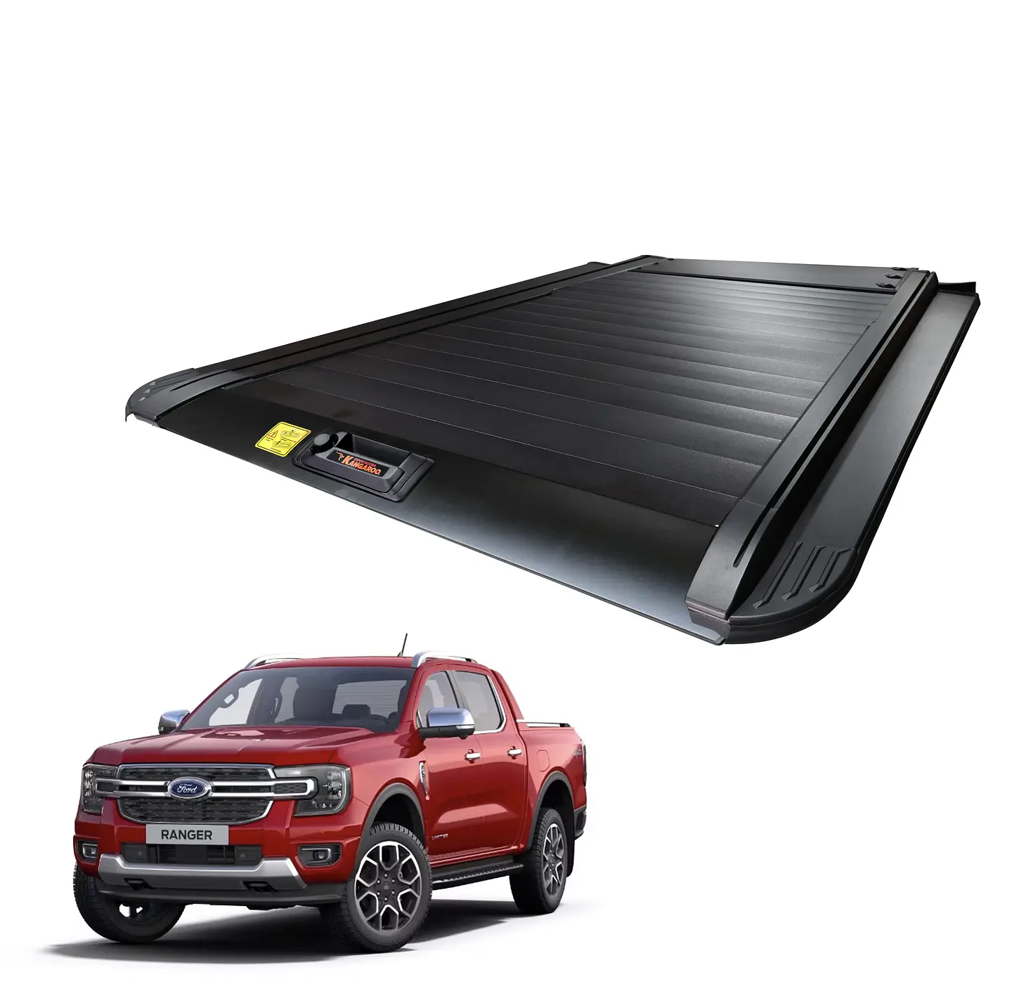 Tapa Retráctil Manual para Camionetas Pick Up Ford Ranger Limited 2024+ | Alta Resistencia, Seguridad y Diseño Premium – Kangaroo Chile 1