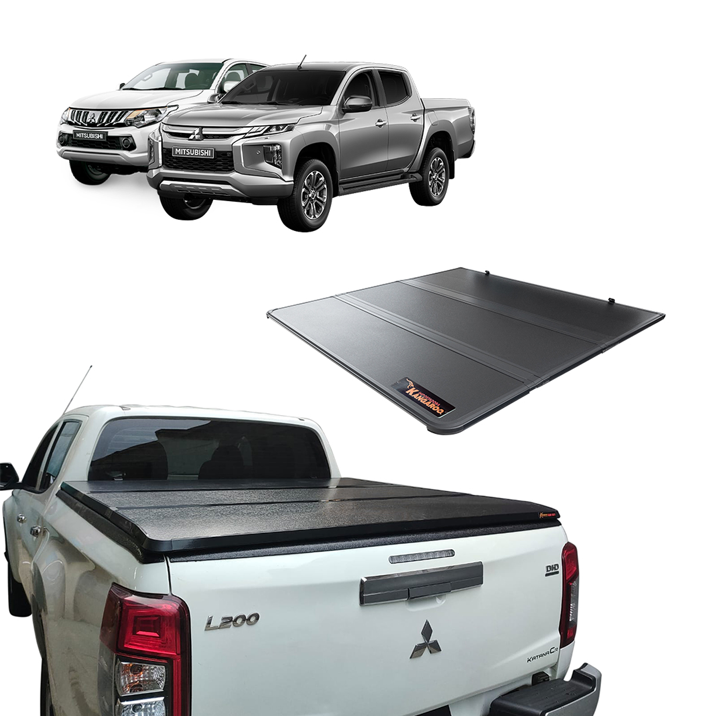 Tapa Rígida Trifold para Mitsubishi L200 2016-2023 | Protección, Estilo y Máxima Seguridad 1