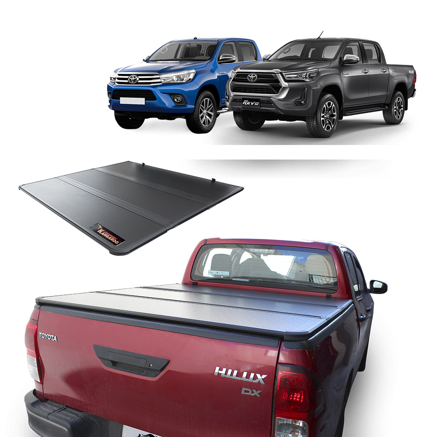 Tapa Rigida Trifold para Toyota Hilux Revo 2016+ 1