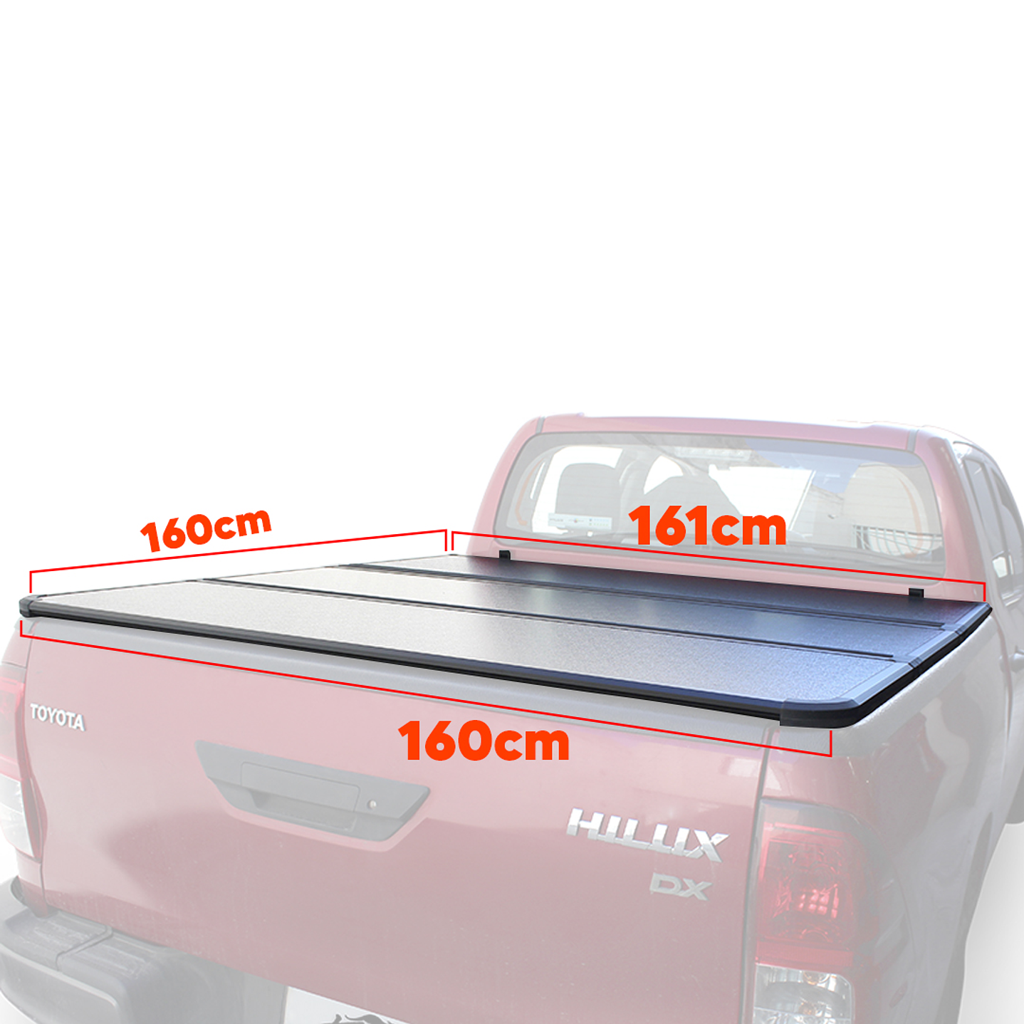 Tapa Rigida Trifold para Toyota Hilux Revo 2016+ 2