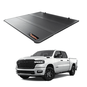 Tapa Rígida TRIFOLD Dodge RAM Box 2020+ | Aluminio Texturizado | Kangaroo Chile