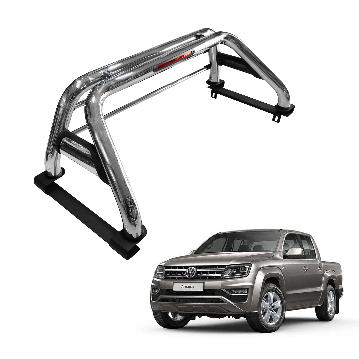 Barra Antivuelco Acero Inoxidable Volkswagen Amarok 1