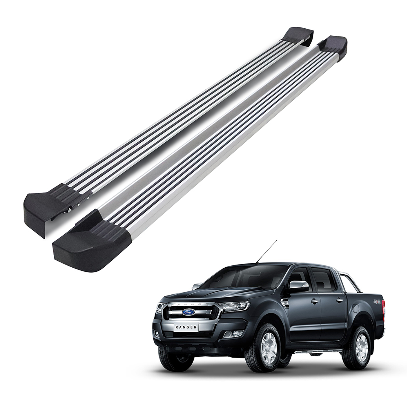 Kit de Pisaderas Aluminio | Ford Ranger 2015-2020 | Kangaroo Chile 1