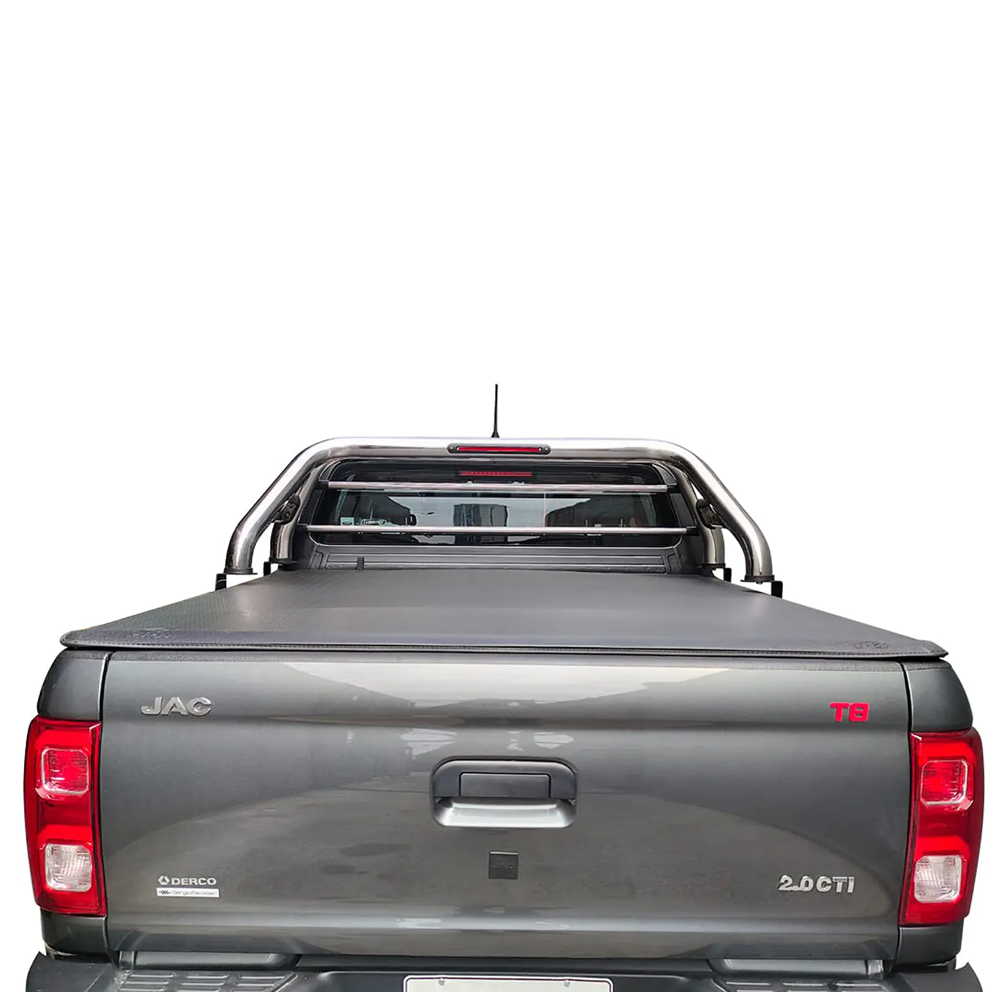 Barra Antivuelco Acero Inoxidable JAC T8 | Con Luz de Freno y Base para Lona | Kangaroo Chile- COPIAR 6