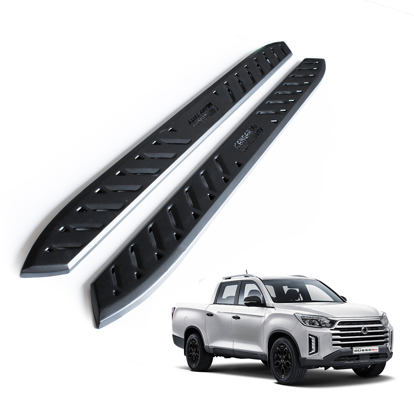 Juego de Pisaderas SsangYong Musso Heavy Duty | Fierro Negro Resistente 1