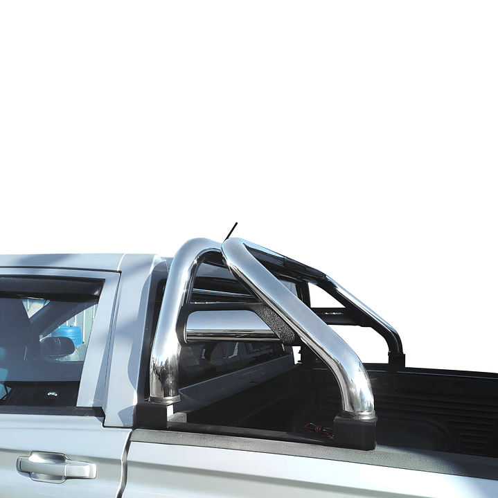 Barra Antivuelco Acero Inoxidable Ssangyong Musso | Luz de Freno y Base para Lona | Kangaroo Chile 6