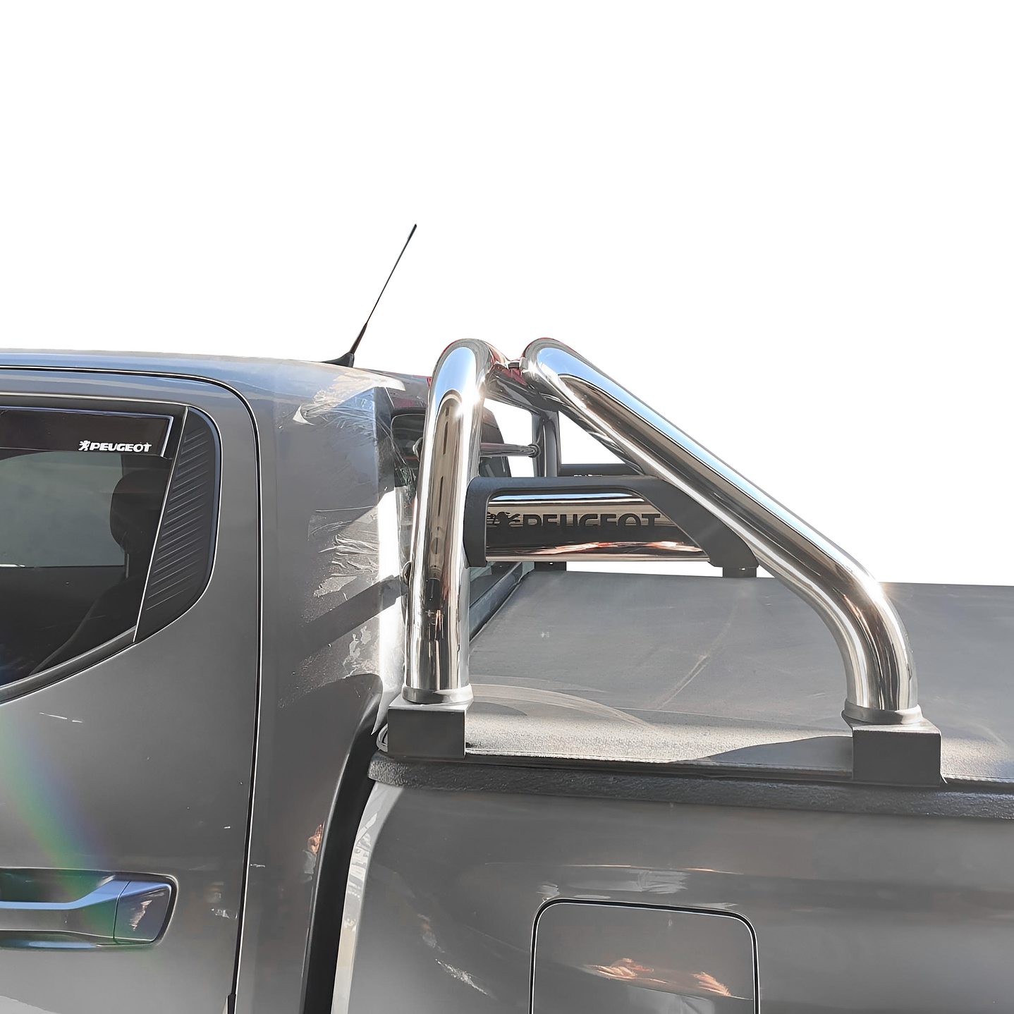 Barra Antivuelco Acero Inoxidable Peugeot Landtrek | Luz de Freno y Base para Lona | Kangaroo Chile 5