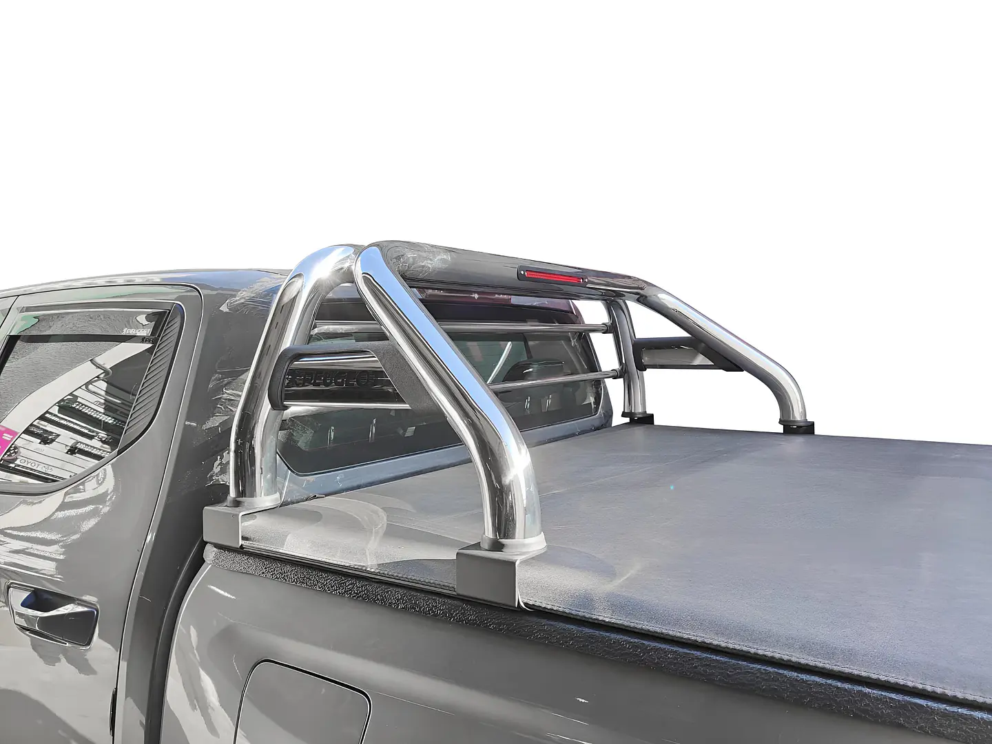 Barra Antivuelco Acero Inoxidable Peugeot Landtrek | Luz de Freno y Base para Lona | Kangaroo Chile 6