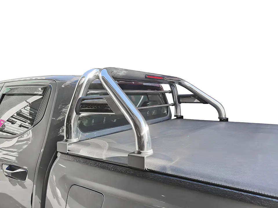 Barra Antivuelco Acero Inoxidable Peugeot Landtrek | Luz de Freno y Base para Lona | Kangaroo Chile 6