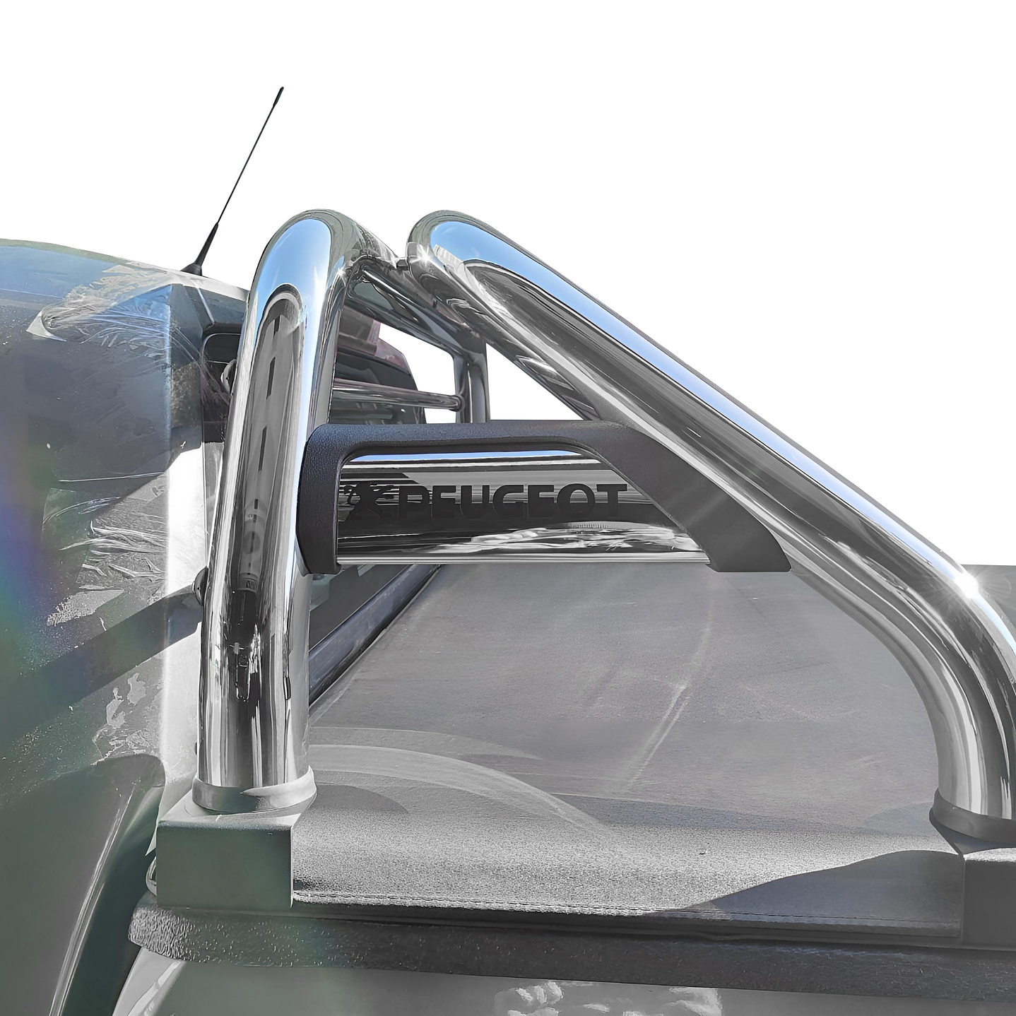Barra Antivuelco Acero Inoxidable Peugeot Landtrek | Luz de Freno y Base para Lona | Kangaroo Chile 7
