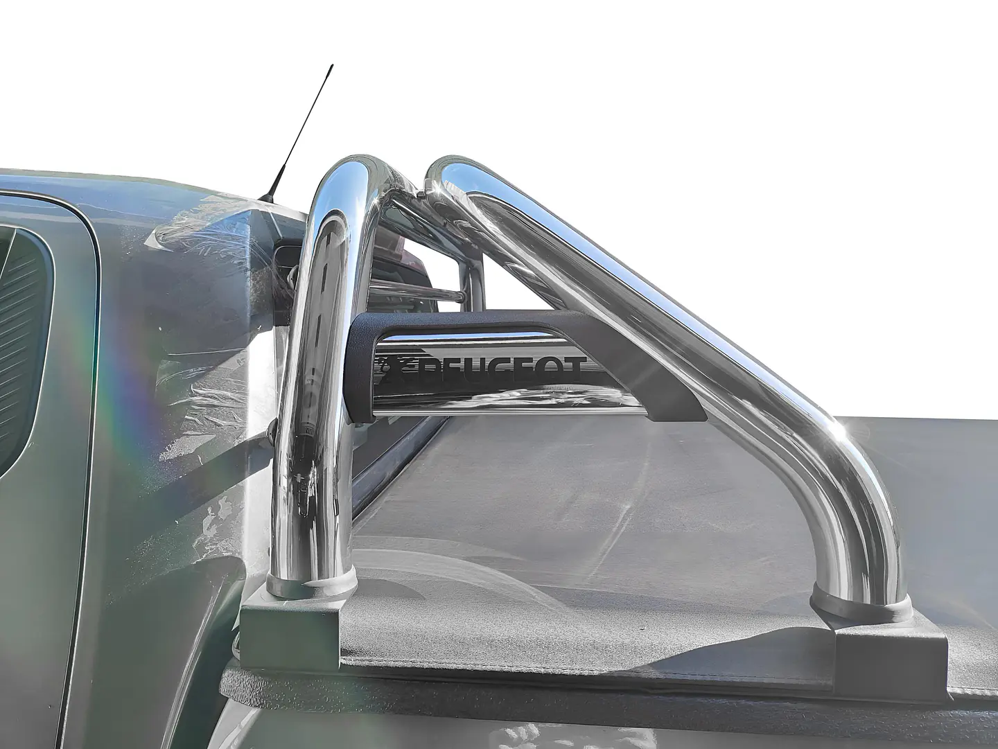 Barra Antivuelco Acero Inoxidable Peugeot Landtrek | Luz de Freno y Base para Lona | Kangaroo Chile 7