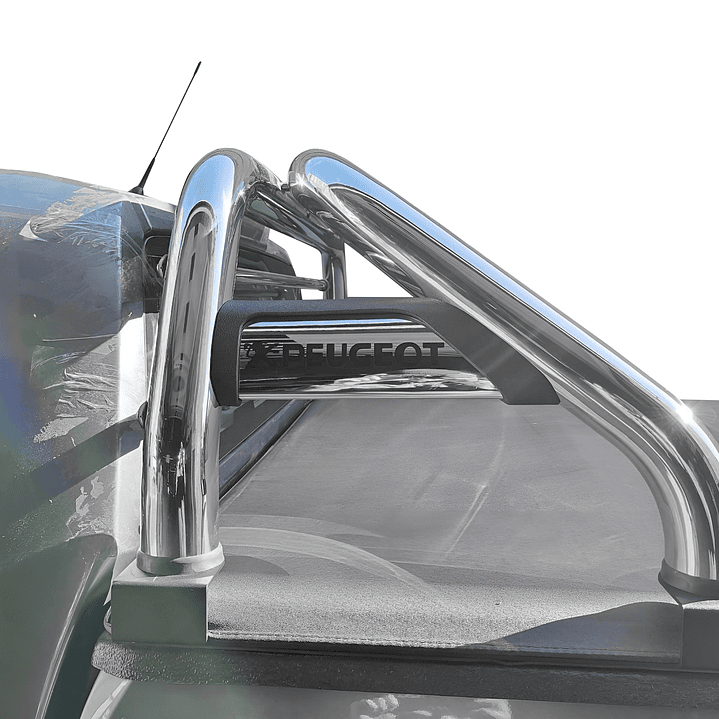 Barra Antivuelco Acero Inoxidable Peugeot Landtrek | Luz de Freno y Base para Lona | Kangaroo Chile 7