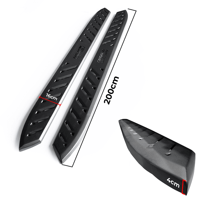 Juego de Pisaderas Ford F150 Shark Heavy Duty | Fierro Negro Resistente 2